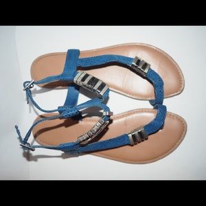 Like new| Blue sandals